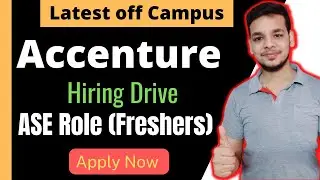 Accenture |2022 Batch Hiring | Freshers | Software Engineer | Latest Hiring Drive 2022