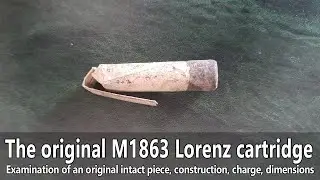 An original Lorenz M1863 cartridge #capandball #lorenz #civilwat #muzzleloading #blackpowder