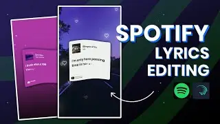 Instagram Trending Spotify Card Lyrics Editing | Wave Warp | Alight Motion