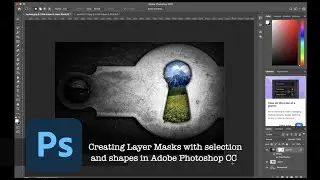How to create Layer Masks using selection and vector shapes in Adobe Photoshop