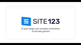 SITE123 - Di gran lunga il più semplice costruttore di siti web gratuito