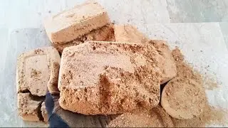 Asmr yellow golden red sand  ☺️dry crumbling #relaxingvideo #sleepaid #oddlysatisfying
