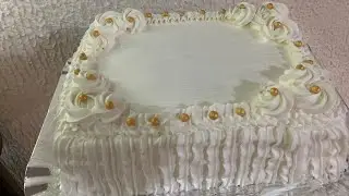 Decoração bolo branco ( casamento/batizado)