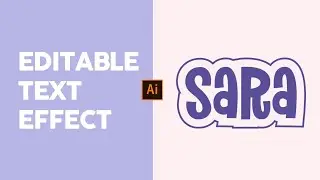 Edit text easily with the applied stroke effects/ editable text with effects