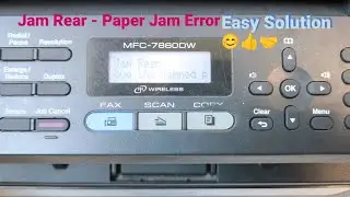 BROTHER MFC PRINTER JAM REAR BACK COVER REMOVE JAMMED PAPER ERROR SOLUTION
