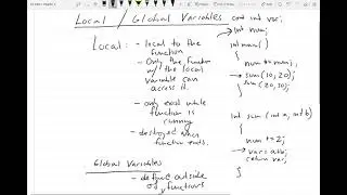 73 - Local and global variables in programming