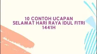 Contoh ucapan selamat hari raya idul fitri 2020