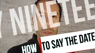 How to Say the Date in American English Video Tutorial