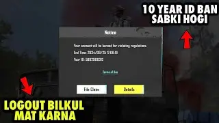 bgmi 10 year ban glitch || bgmi 10 year ban account unban || bgmi 10 year ban account unban 3.4