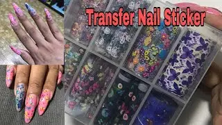 HOW TO USE TRANSFER NAIL STICKERS