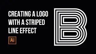 Typefool Adobe Illustrator Tutorial  - Creating the logo B with a striped line effect