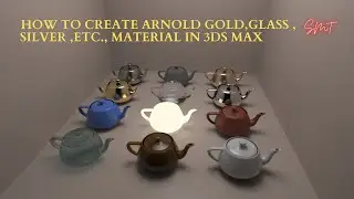3ds Max Arnold Material Tutorial | Tamil | SMT