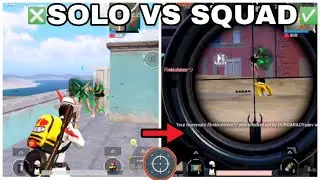 SOLO VS SQUAD IN BGMI AND PUBG MOBILE 🔥 TIPS AND TRICKS IN BGMI AND PUBG MOBILE