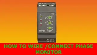 HOW TO WIRE|CONNECT PHASE MONITOR|PHASE FAILURE|ELECTRECA