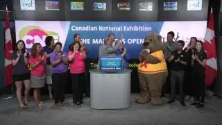 Canadian National Exhibition opens Toronto Stock Exchange, August 17, 2015