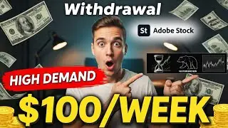 100$ in 7 Days | How to Withdraw Earnings Adobe Stock Contributor Sinhala