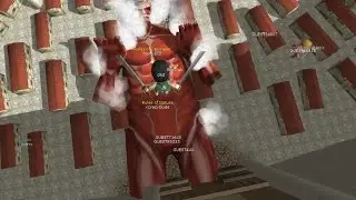 We captured the colossal und pinned him down!