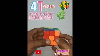 4 T pattern (F2-D2-F'-L2-D2-U2-R2-B'-U2-F2)