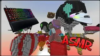 Solo Bedwars Keyboard and Mouse sounds ASMR [ Road to 200 Stars