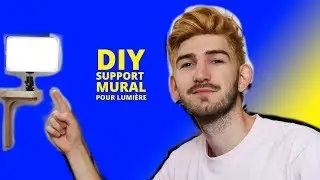 Support mural en bois pour éclairage YouTube (DIY)