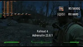 RX 6600 + Ryzen 5 5600G Fallout 4 Benchmark
