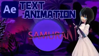 【After Effects】[TEXT ANIMATION] SWORD SLICE TEXT ANIMATION