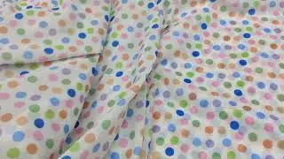 Georgette polka dot fabric