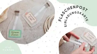 Flaschenpost-Einladungen für Kindergeburtstag | Basteln für Kinder | Papier-Ideen zum Selber machen