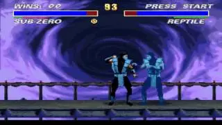 Ultimate Mortal Kombat 3 gameplay sample (SNES)