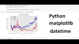 Python and matplotlib for making Titled Graphs
