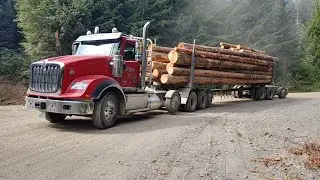 New International log truck