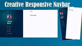 Responsive Navbar Using HTML CSS  & JAVASCRIPT | Responsive Design