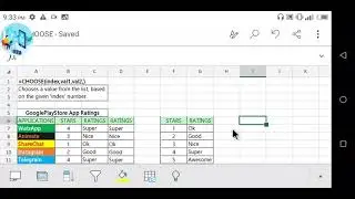 EXCEL CHOOSE FORMULA
