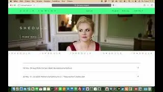 Сайт для оперной дивы сопрано Софии Фоминой