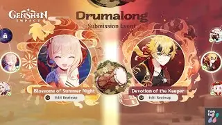 Drumalong Festival + 281480073698475 + 1125905003830443 | Yoimiya+Thoma | Event 2.7 | Genshin Impact