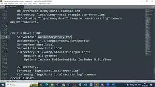 Налаштування віртуальних хостів в XAMP