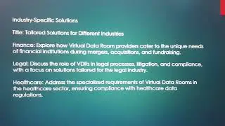 Virtual Data Room Providers