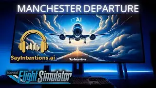 SayIntentions AI ATC | IFR Departure from Manchester, UK