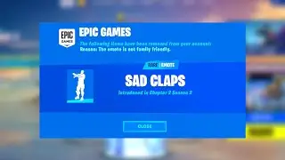 fortnite REMOVED this emote..
