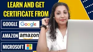 Get certificate from google, amazon, Microsoft, Free courses with certification.Learn with Hany&Tech