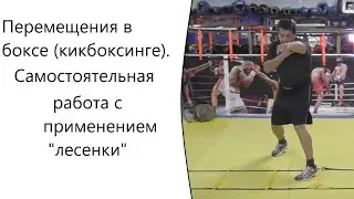 Перемещения в боксе (кикбоксинге).Самостоятельная работа с применением "лесенки".