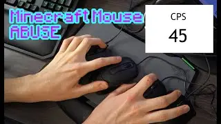 Minecraft God/Inclined God Bridging - Mouse Abuse with Clicking Sounds - 20+ cps