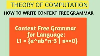 Context free grammar for language  L = a^nb^n-3