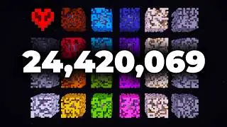 I Collected 24,000,000 Blocks in Minecraft