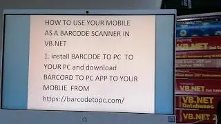 How to use your mobile as barcode scanner