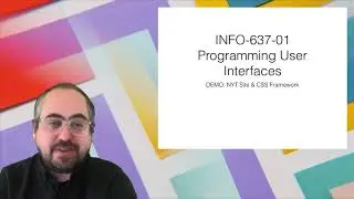 Programming User Interfaces - CSS Framework Demo - Applying Bulma CSS Framework to the NYT Site