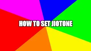 How to set a Jiotone