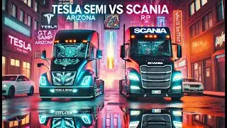 ⚡ TESLA SEMI против SCANIA CHIMERA! ЛУЧШАЯ ФУРА на Аризона РП? РЕЗУЛЬТАТ УДИВИЛ! 