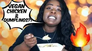 Make FIRE Vegan Chicken & Dumplings with me! | Pretty Brown Vegan