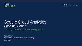 SCA Spotlight Series -  Turning data into Threat Intelligence
